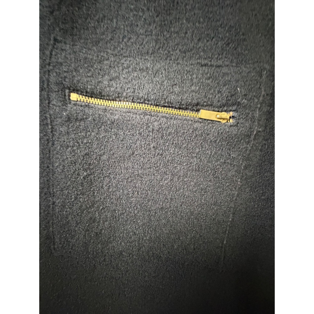 Charter Club Womens XL Black 100% Merino Wool Full Zip Longline Cardigan Coat K4 - Picture 2 of 7